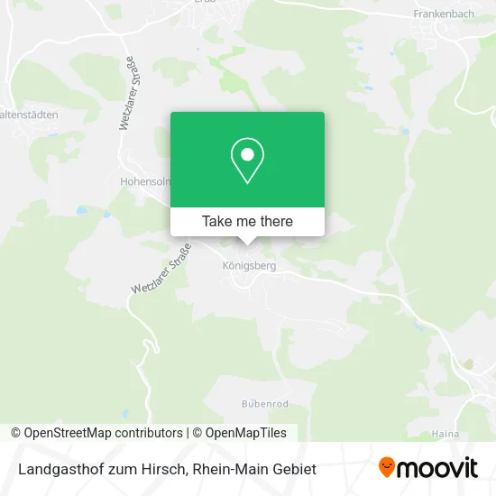 Карта Landgasthof zum Hirsch