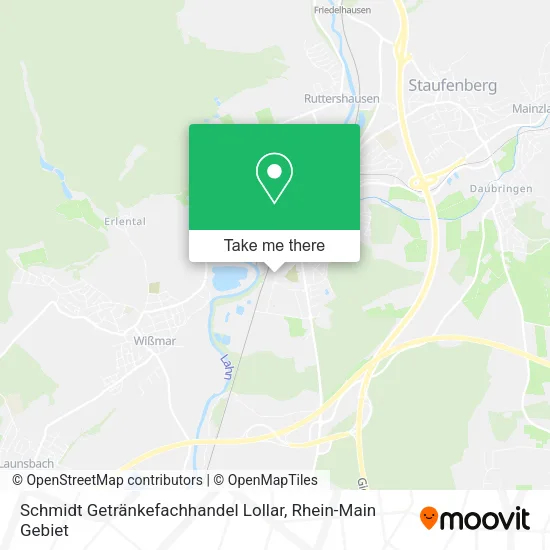 Карта Schmidt Getränkefachhandel Lollar