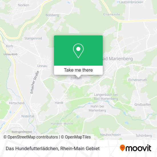 Карта Das Hundefutterlädchen