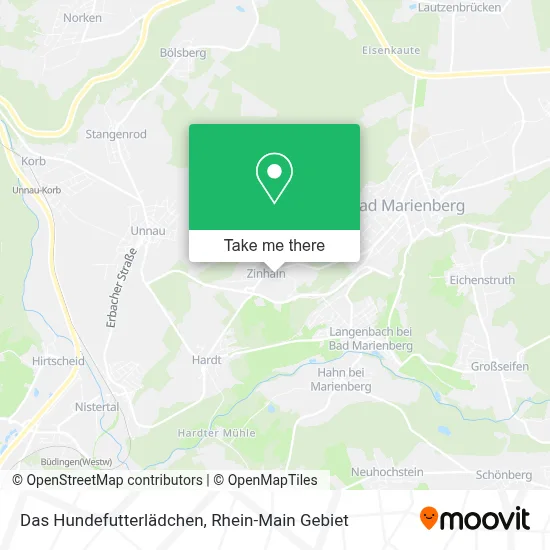 Das Hundefutterlädchen map