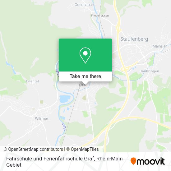 Карта Fahrschule und Ferienfahrschule Graf