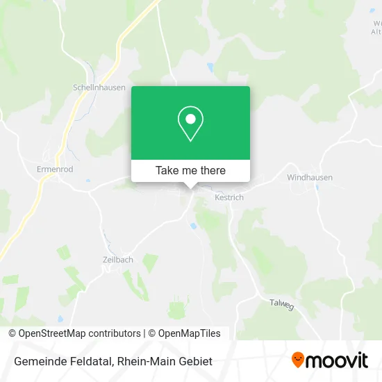 Карта Gemeinde Feldatal