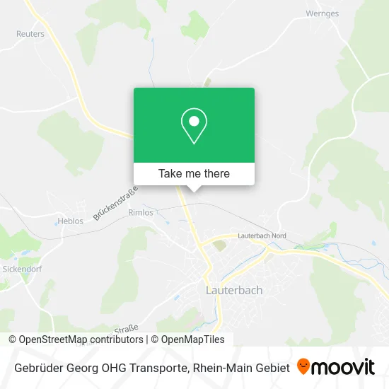 Карта Gebrüder Georg OHG Transporte