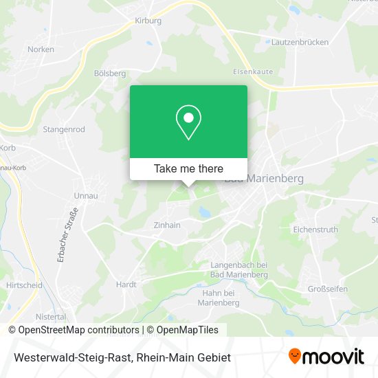 Карта Westerwald-Steig-Rast