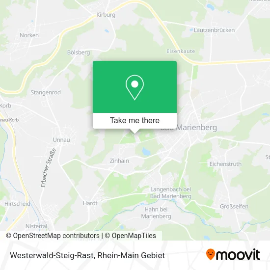 Карта Westerwald-Steig-Rast