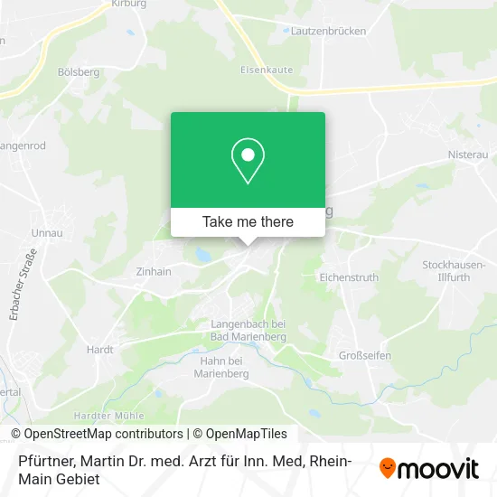 Карта Pfürtner, Martin Dr. med. Arzt für Inn. Med