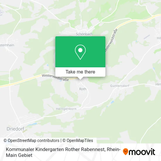 Kommunaler Kindergarten Rother Rabennest map