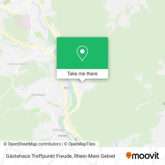 Карта Gästehaus Treffpunkt Freude