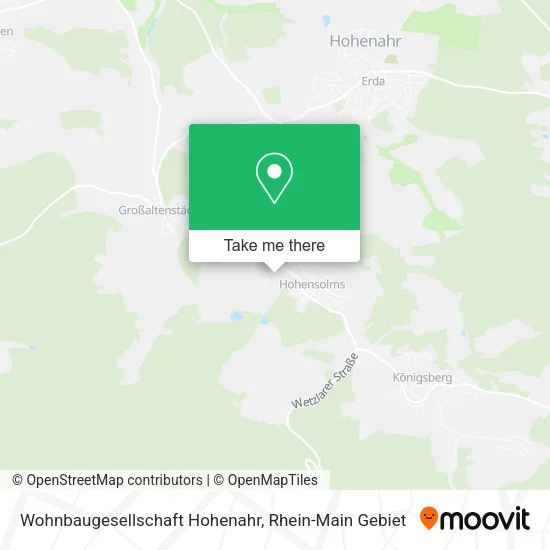 Карта Wohnbaugesellschaft Hohenahr