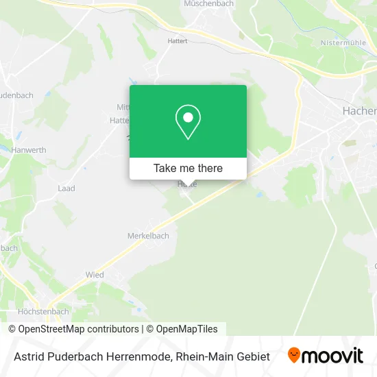 Карта Astrid Puderbach Herrenmode