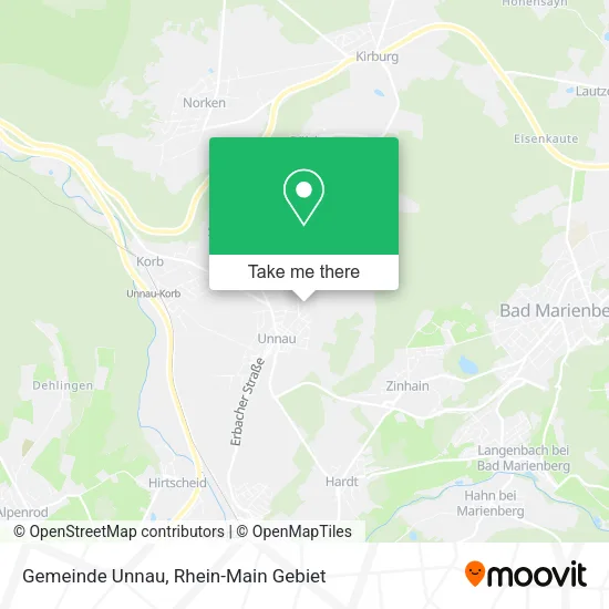 Карта Gemeinde Unnau
