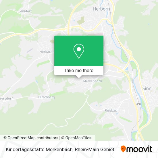 Карта Kindertagesstätte Merkenbach