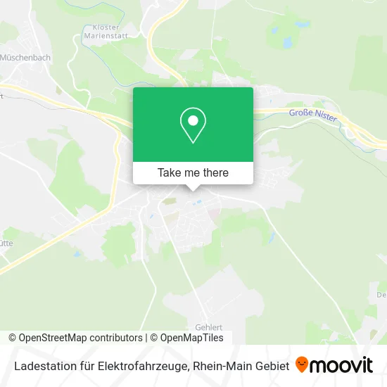 Карта Ladestation für Elektrofahrzeuge