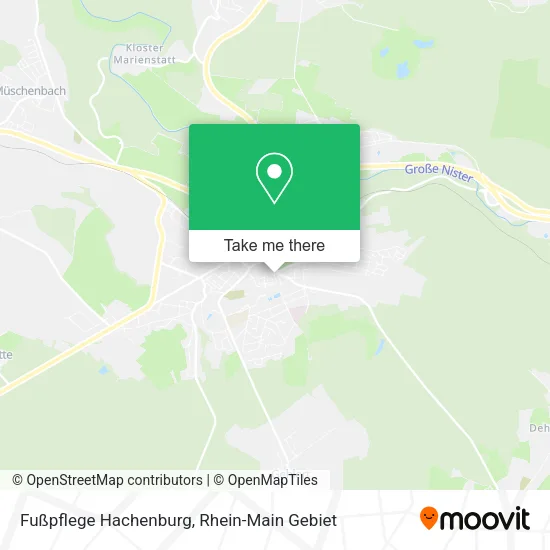 Карта Fußpflege Hachenburg