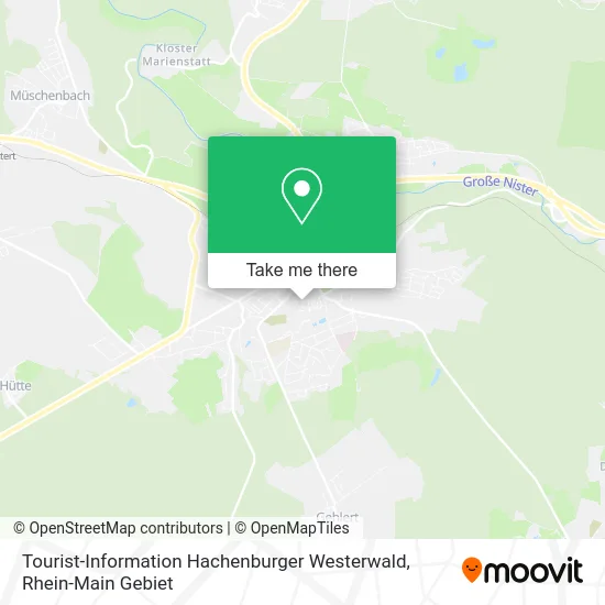 Карта Tourist-Information Hachenburger Westerwald