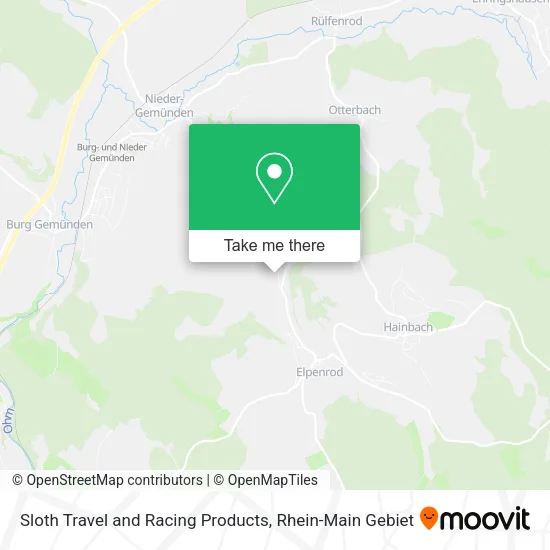 Карта Sloth Travel and Racing Products