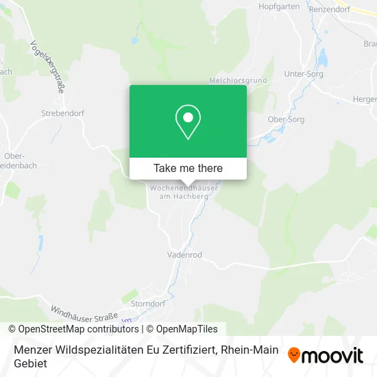 Карта Menzer Wildspezialitäten Eu Zertifiziert