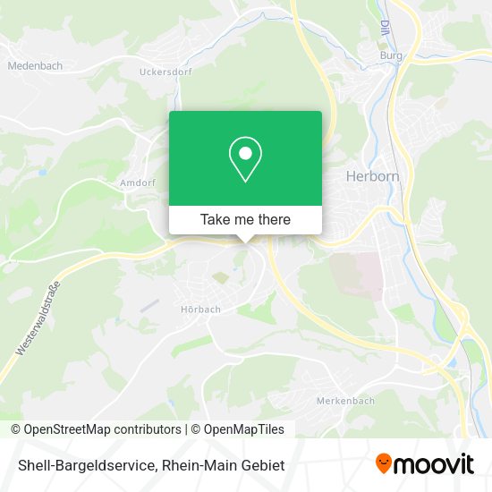 Shell-Bargeldservice map