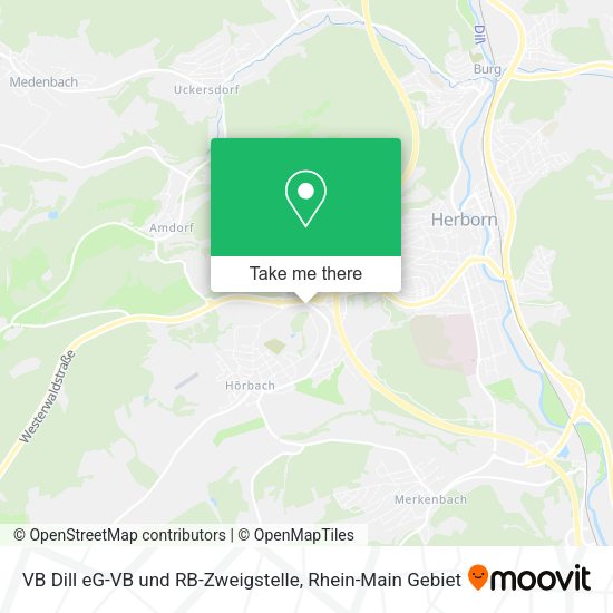 Карта VB Dill eG-VB und RB-Zweigstelle