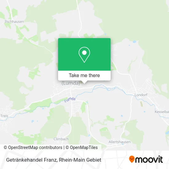 Карта Getränkehandel Franz