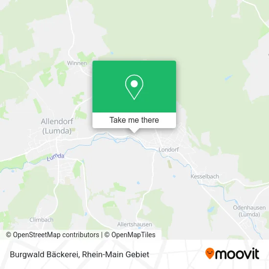 Карта Burgwald Bäckerei