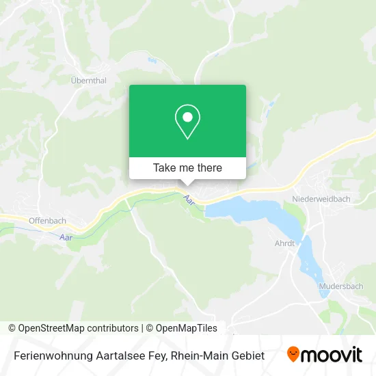 Карта Ferienwohnung Aartalsee Fey