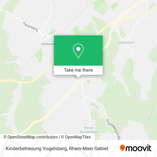 Карта Kinderbetreuung Vogelsberg