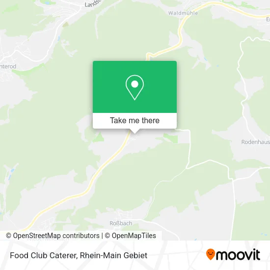 Карта Food Club Caterer