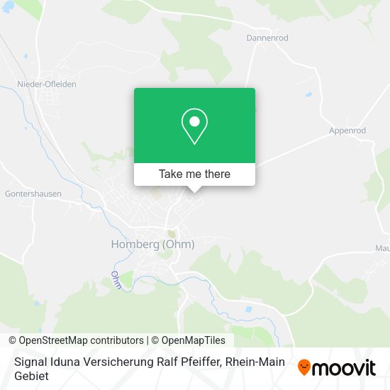 Карта Signal Iduna Versicherung Ralf Pfeiffer