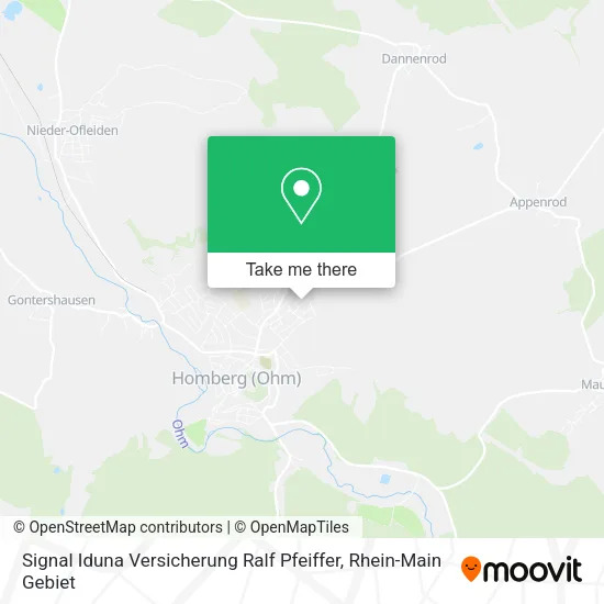 Карта Signal Iduna Versicherung Ralf Pfeiffer