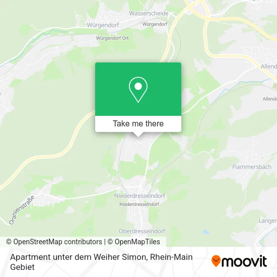 Карта Apartment unter dem Weiher Simon