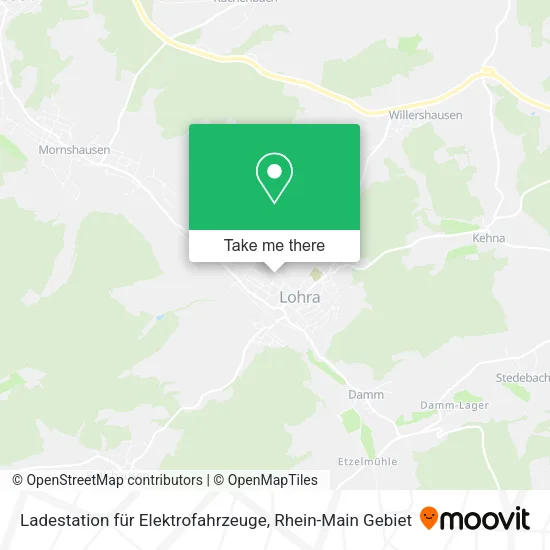 Карта Ladestation für Elektrofahrzeuge