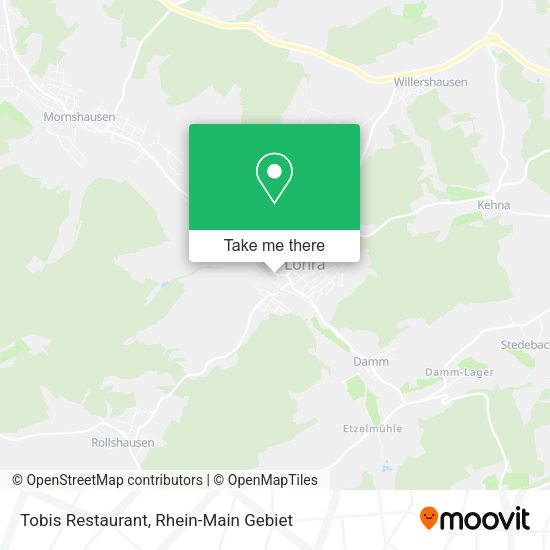 Карта Tobis Restaurant