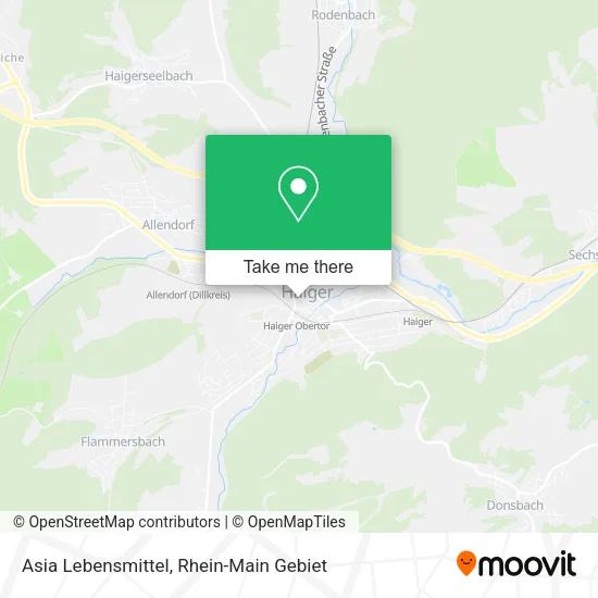 Карта Asia Lebensmittel