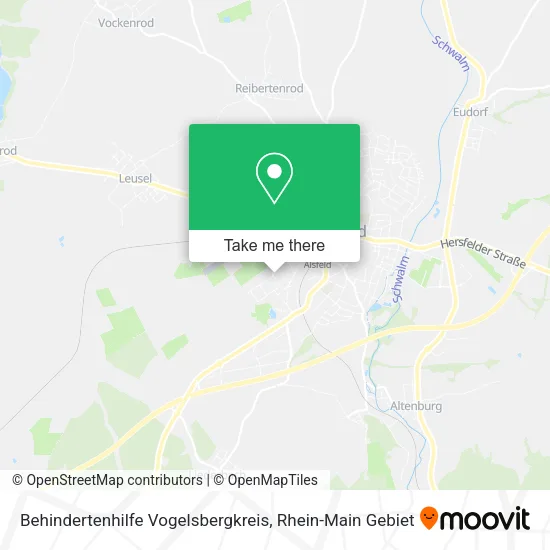 Карта Behindertenhilfe Vogelsbergkreis