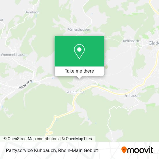 Карта Partyservice Kühbauch