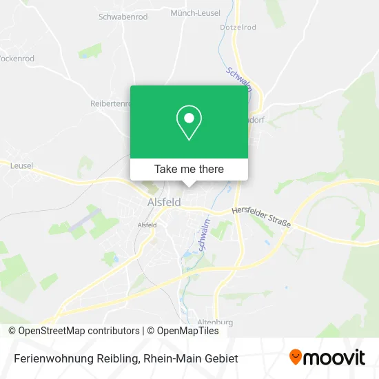 Карта Ferienwohnung Reibling
