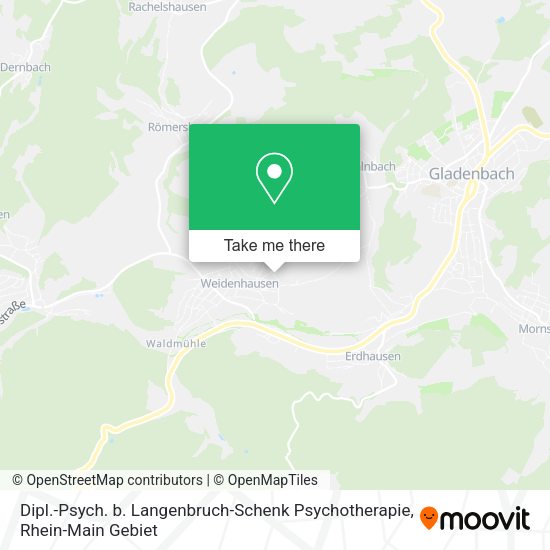 Карта Dipl.-Psych. b. Langenbruch-Schenk Psychotherapie