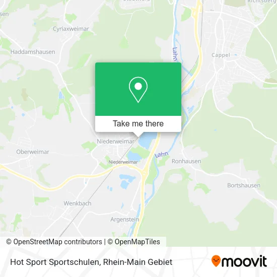 Карта Hot Sport Sportschulen