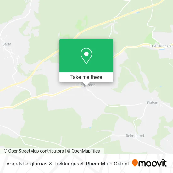 Карта Vogelsberglamas & Trekkingesel