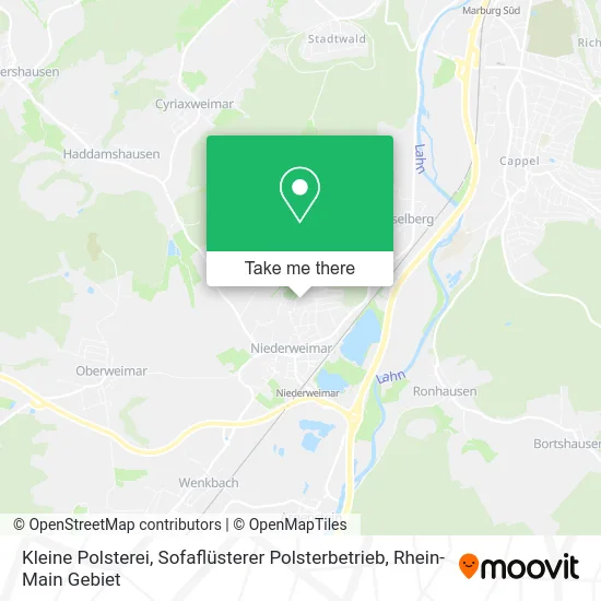 Карта Kleine Polsterei, Sofaflüsterer Polsterbetrieb