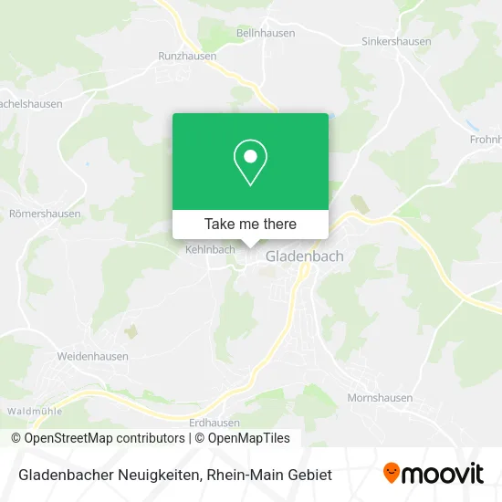 Карта Gladenbacher Neuigkeiten