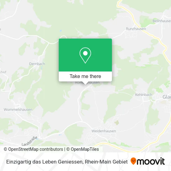 Карта Einzigartig das Leben Geniessen