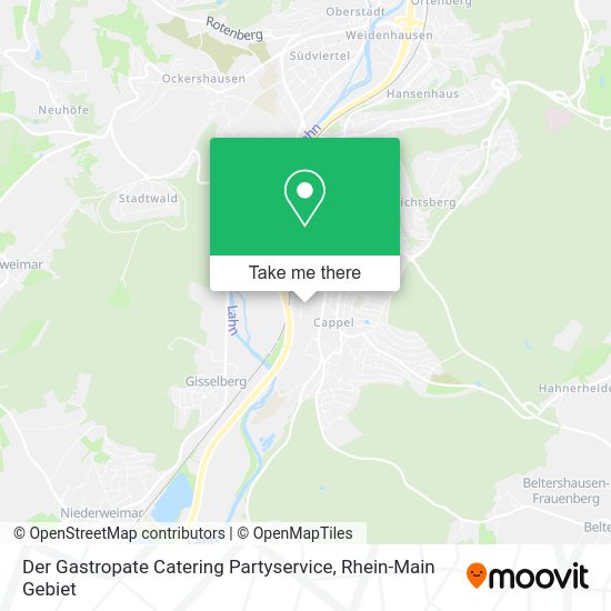 Карта Der Gastropate Catering Partyservice