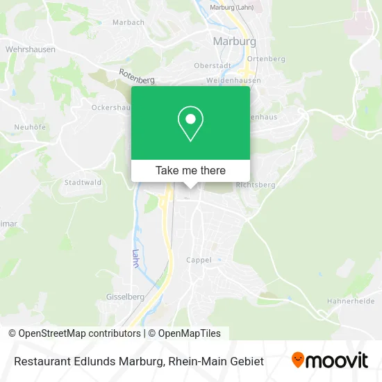 Карта Restaurant Edlunds Marburg