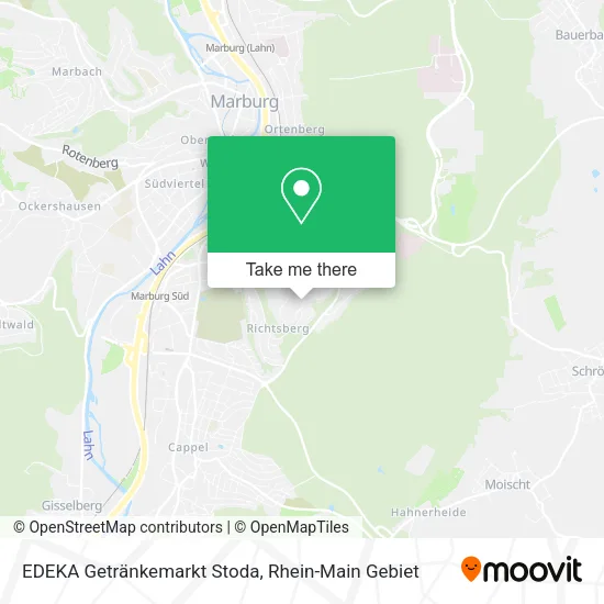 Карта EDEKA Getränkemarkt Stoda