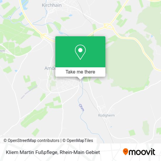 Карта Kliem Martin Fußpflege