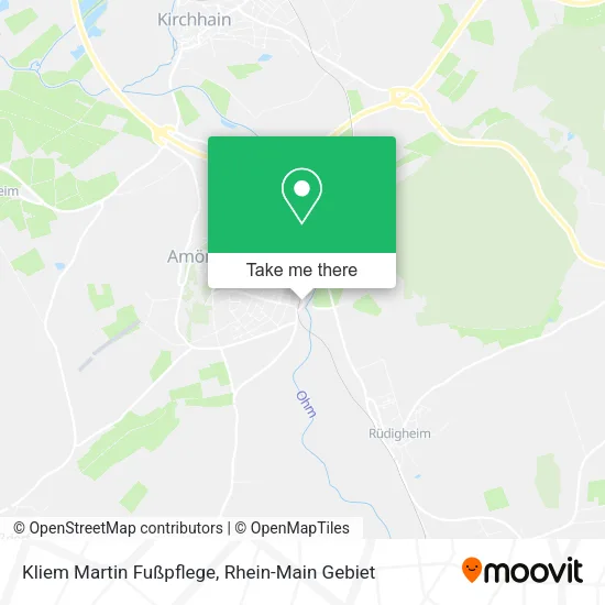 Карта Kliem Martin Fußpflege