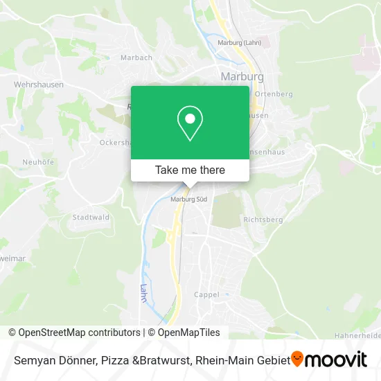 Карта Semyan Dönner, Pizza &Bratwurst