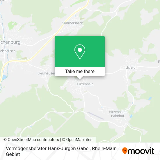 Карта Vermögensberater Hans-Jürgen Gabel